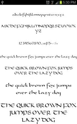 Goth Fonts android App screenshot 0