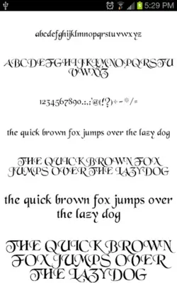 Goth Fonts android App screenshot 3