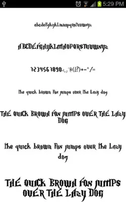 Goth Fonts android App screenshot 5